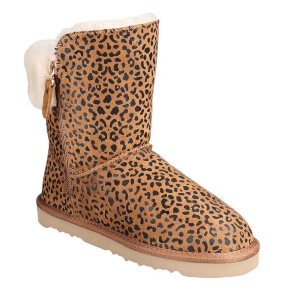 Style & Co Women's Maevee Cold Weather Booties Leopard Size 7 - Picture 1 of 1